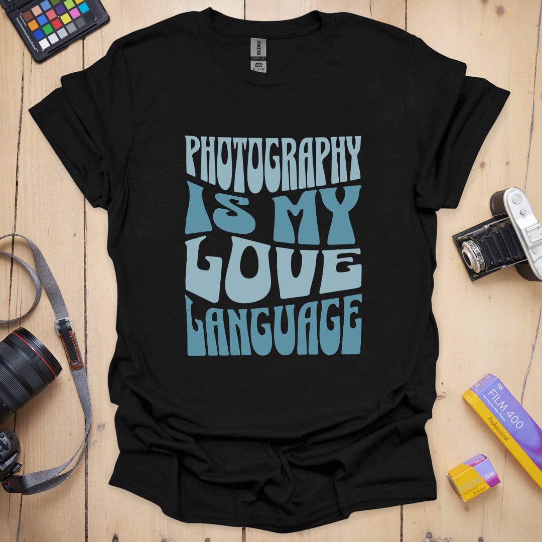 T-Shirt With Photography Love Language Graphic