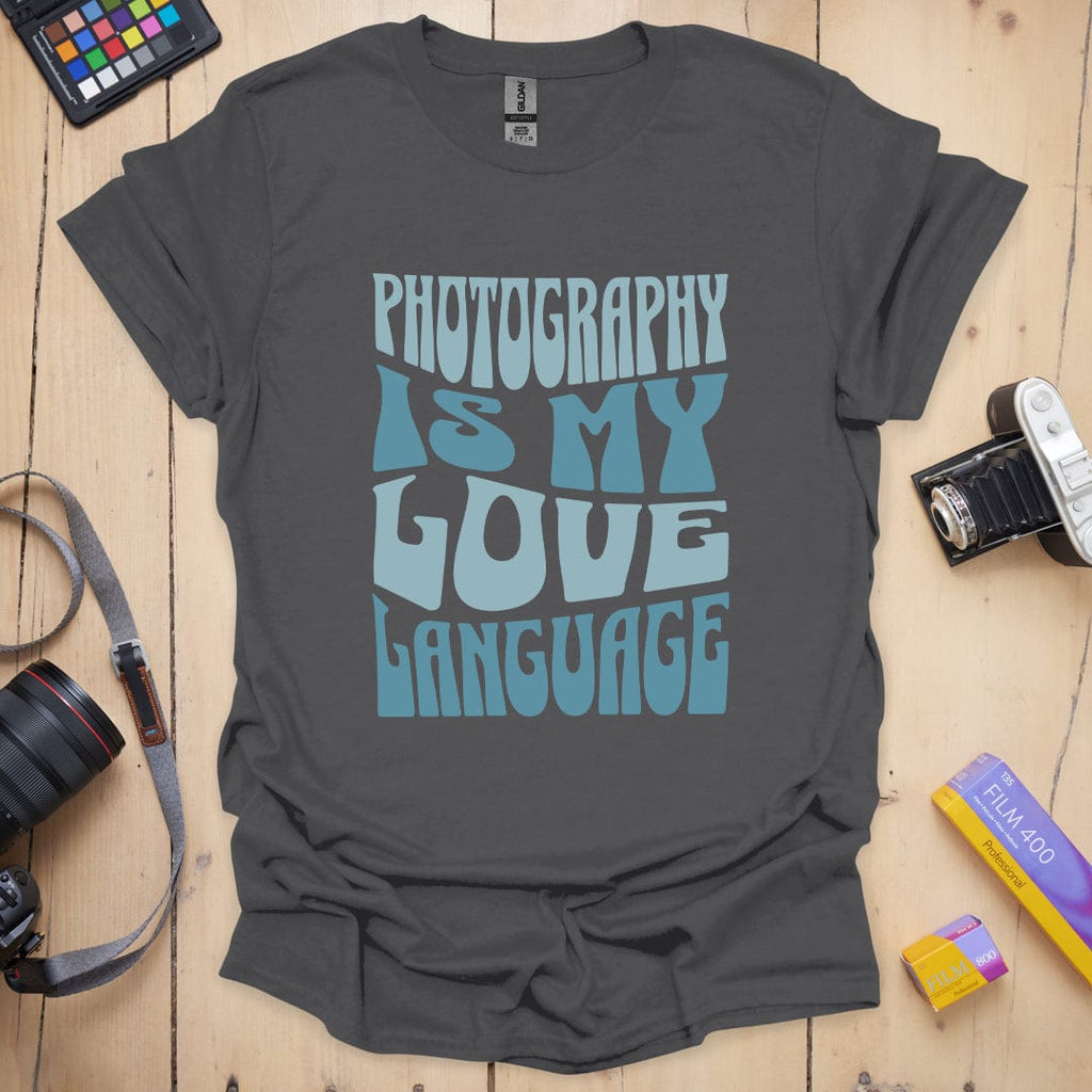 T-Shirt With Photography Love Language Graphic
