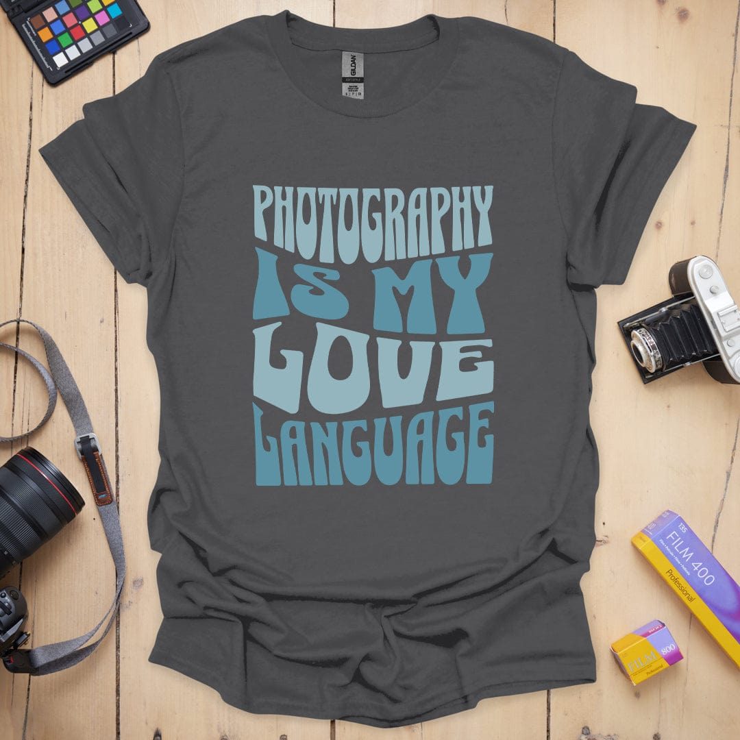T-Shirt With Photography Love Language Graphic