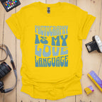 T-Shirt With Photography Love Language Graphic