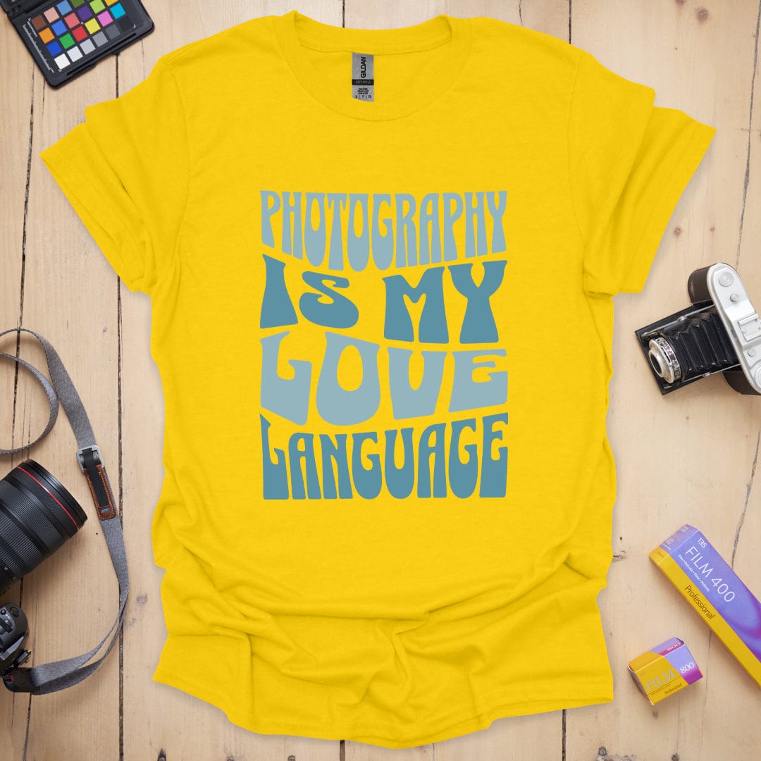 T-Shirt With Photography Love Language Graphic