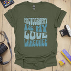 T-Shirt With Photography Love Language Graphic