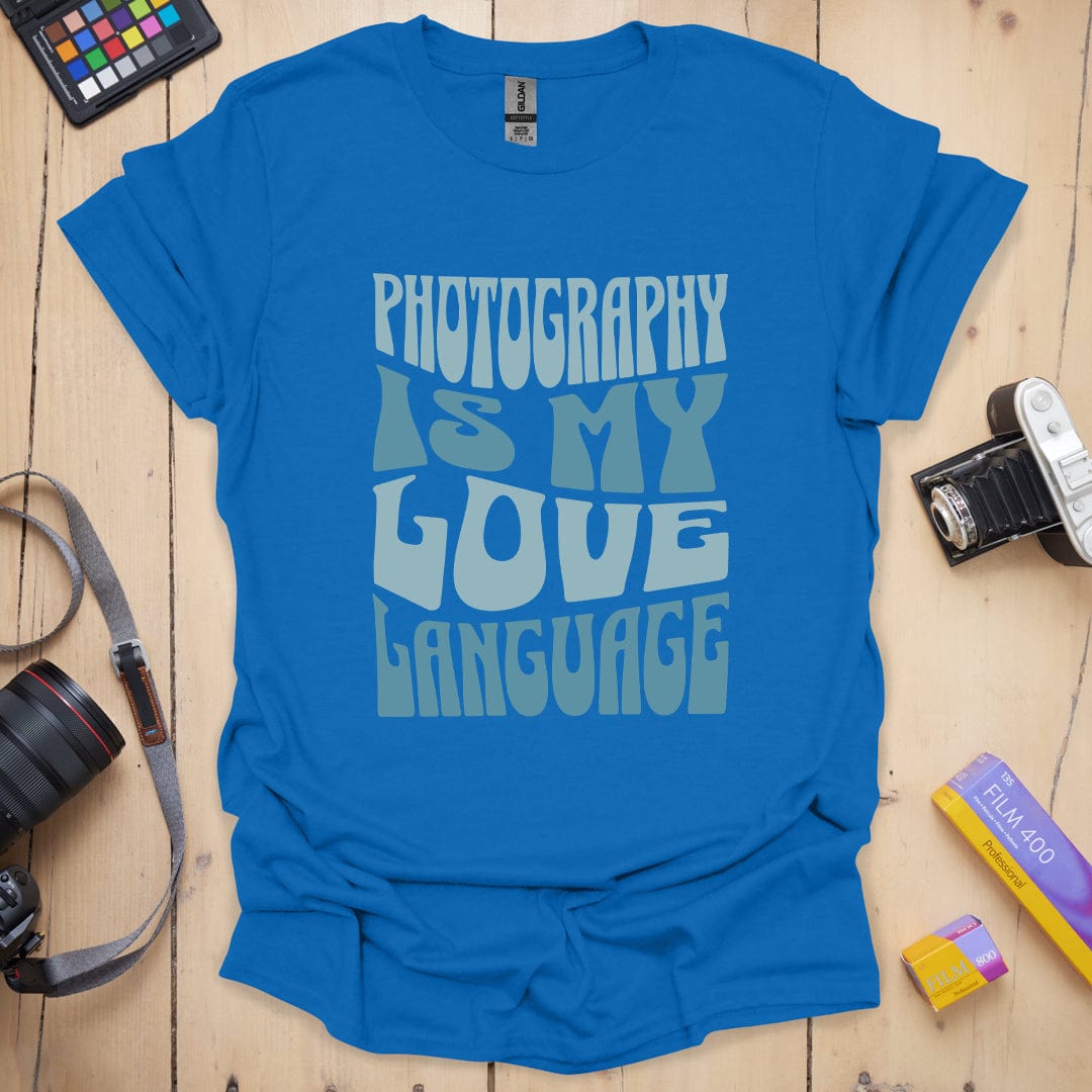 T-Shirt With Photography Love Language Graphic