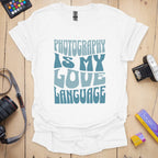 T-Shirt With Photography Love Language Graphic