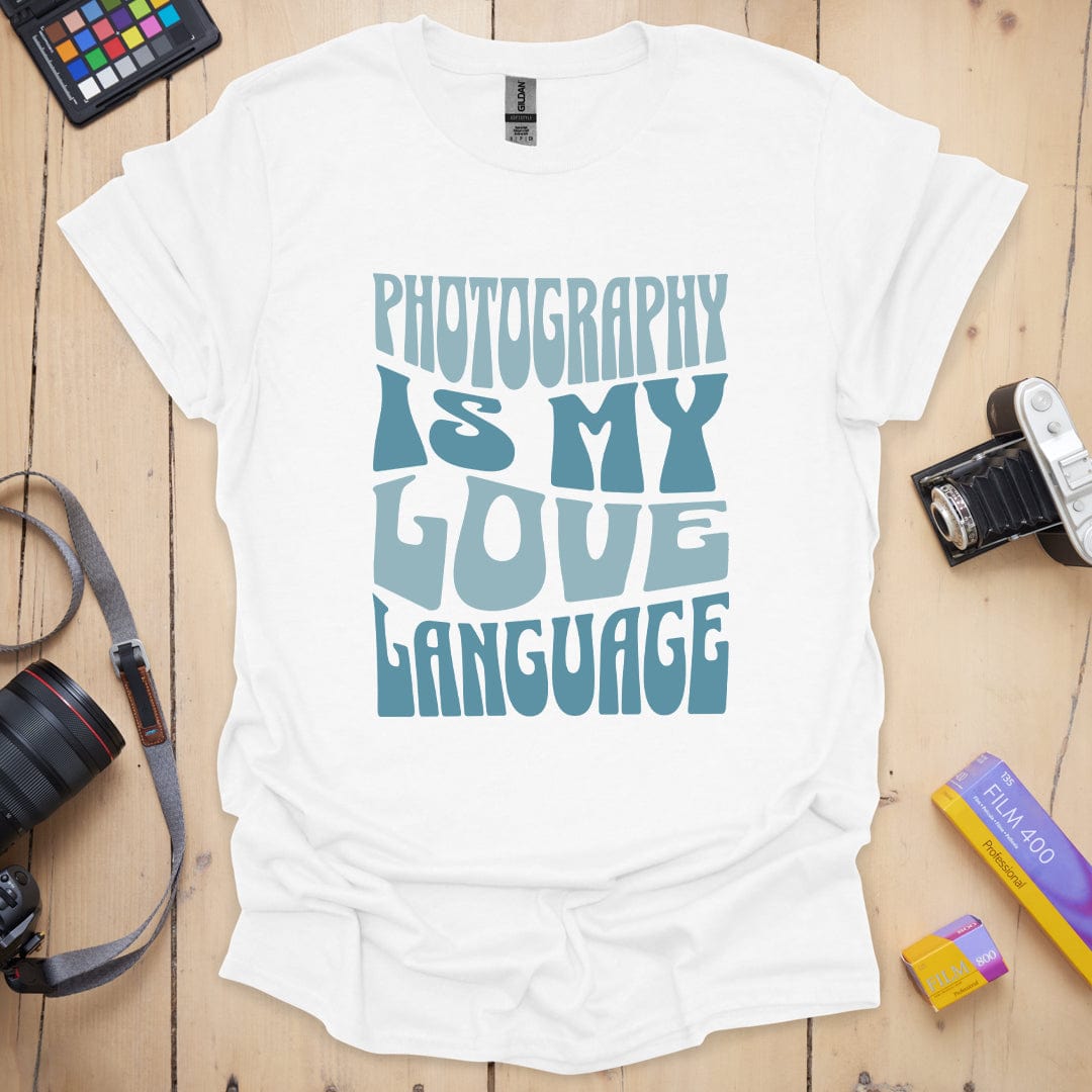 T-Shirt With Photography Love Language Graphic