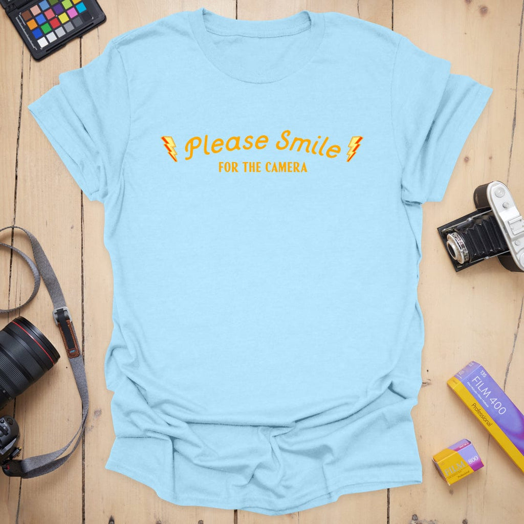 T-Shirt With Please Smile Photography Message