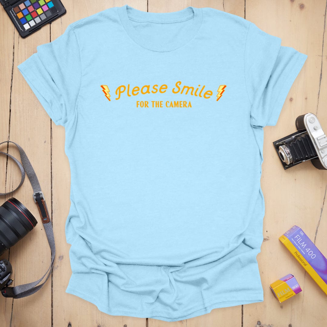 T-Shirt With Please Smile Photography Message