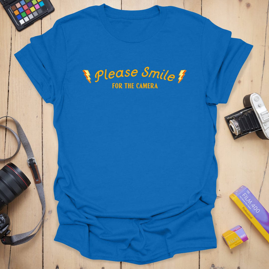 T-Shirt With Please Smile Photography Message
