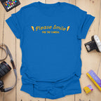 T-Shirt With Please Smile Photography Message