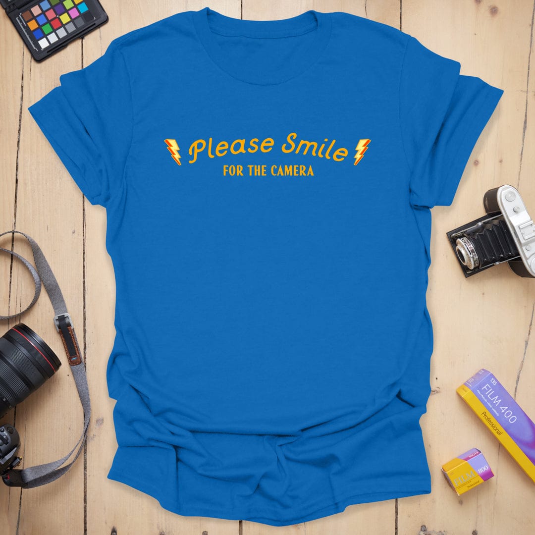 T-Shirt With Please Smile Photography Message