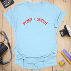 T-Shirt With Red Point and Shoot Camera Graphic