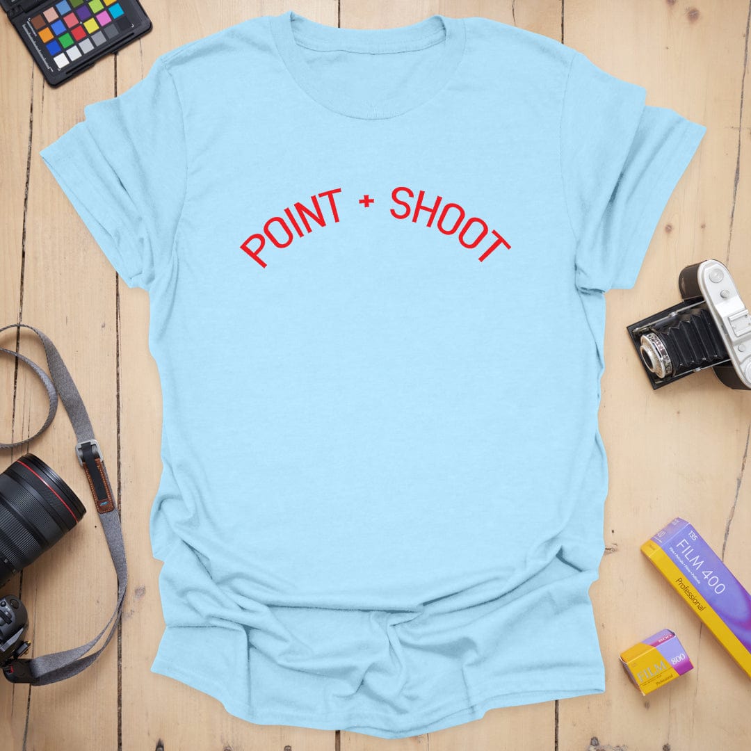 T-Shirt With Red Point and Shoot Camera Graphic