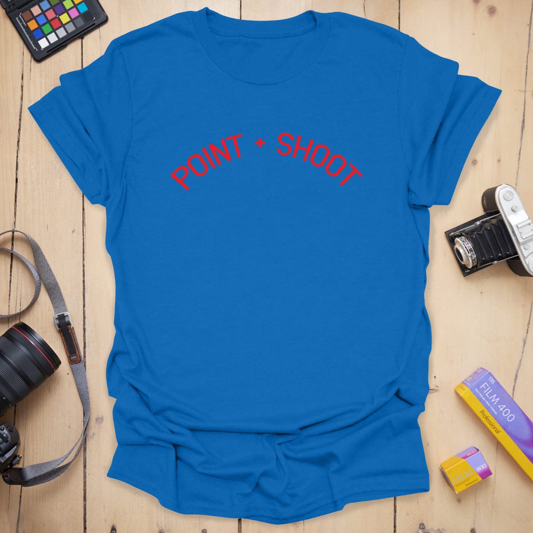 T-Shirt With Red Point and Shoot Camera Graphic