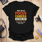 T-Shirt With Park Ave Graphic And Vintage Camera Style