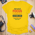 T-Shirt With Park Ave Graphic And Vintage Camera Style