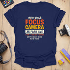 T-Shirt With Park Ave Graphic And Vintage Camera Style