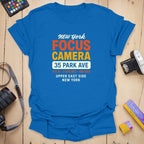 T-Shirt With Park Ave Graphic And Vintage Camera Style