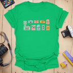 T-Shirt With Pastel Retro Camera Photography Design