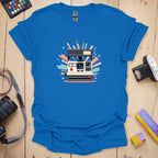 T-Shirt With Retro Instant Camera Graphic