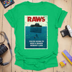 T-Shirt With Distressed Raws Movie Poster Design