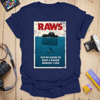 T-Shirt With Distressed Raws Movie Poster Design