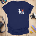 T-Shirt With Camera Aperture Robert Badge Design