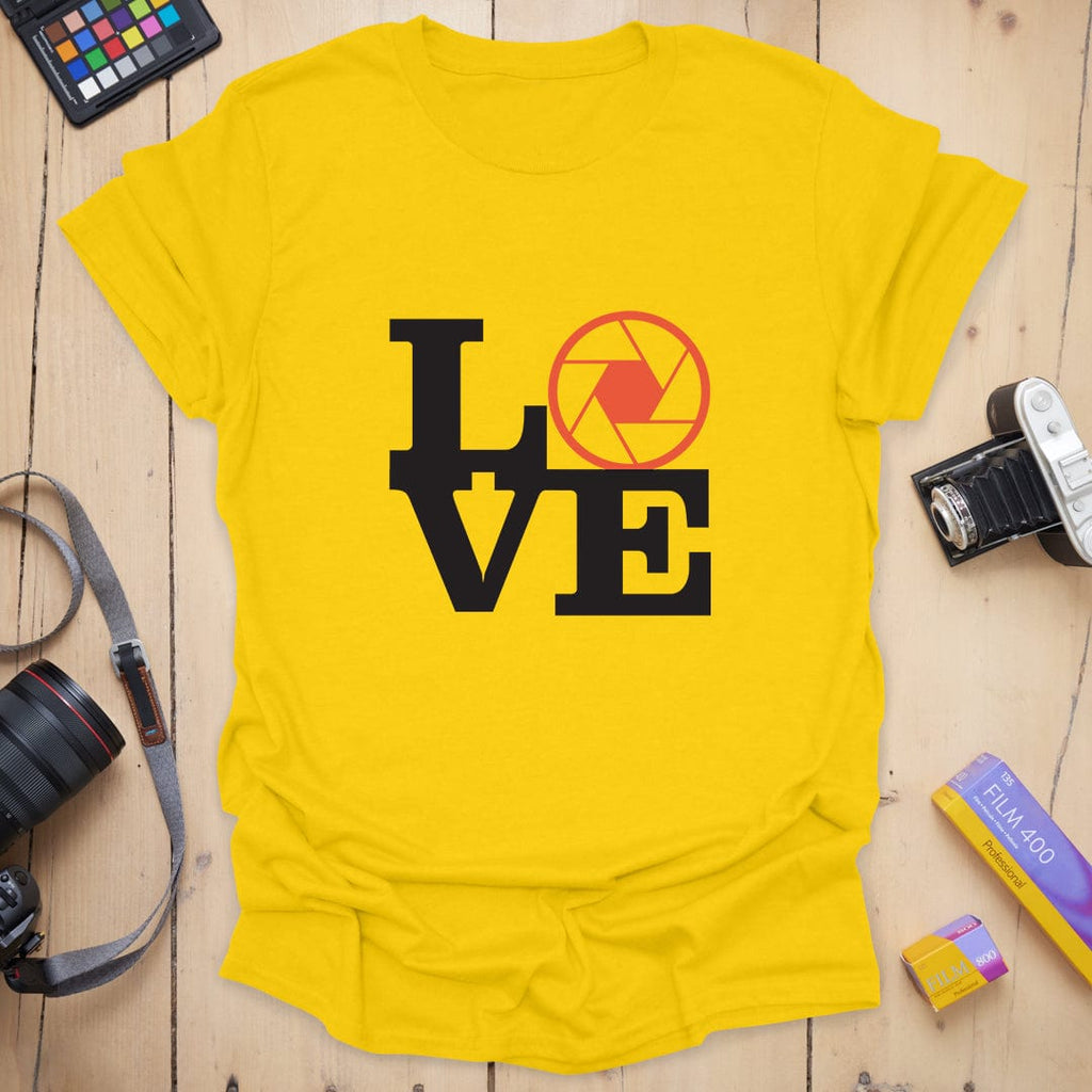 T-Shirt With Aperture LOVE Photography Design
