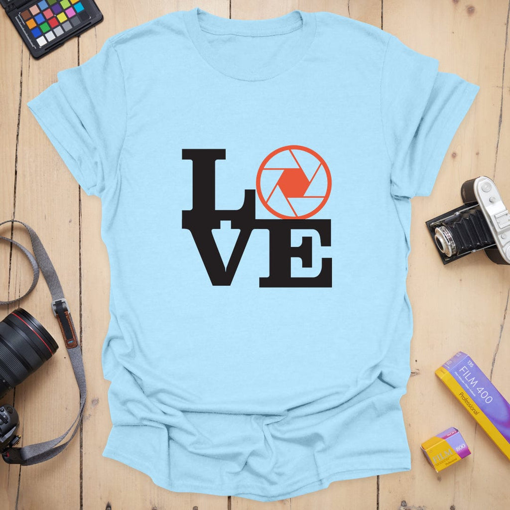 T-Shirt With Aperture LOVE Photography Design