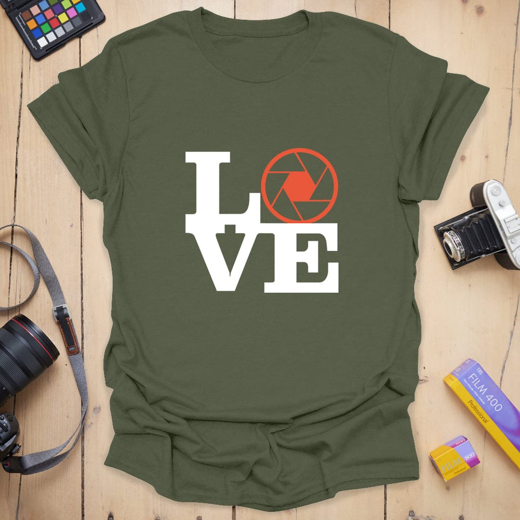 T-Shirt With Aperture LOVE Photography Design