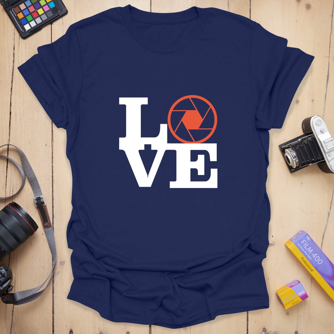 T-Shirt With Aperture LOVE Photography Design