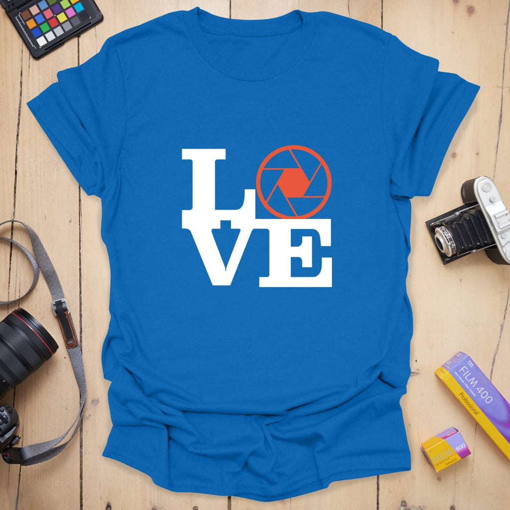 T-Shirt With Aperture LOVE Photography Design