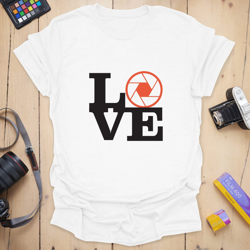 T-Shirt With Aperture LOVE Photography Design