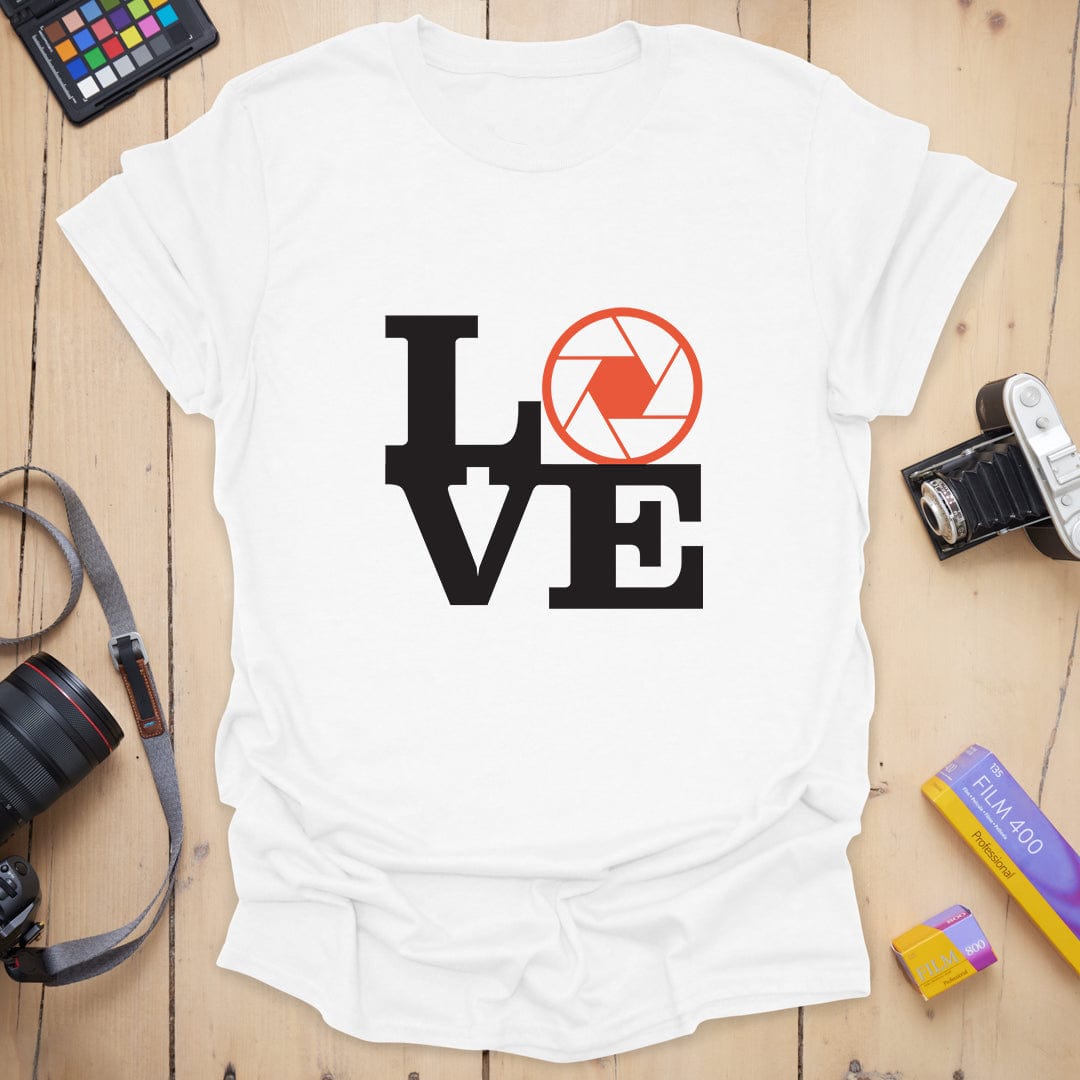 T-Shirt With Aperture LOVE Photography Design