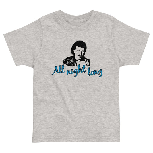 Toddler's All Night Long Retro Extra Soft T-Shirt | Cool Lionel Richie Tee  | Solid Threads