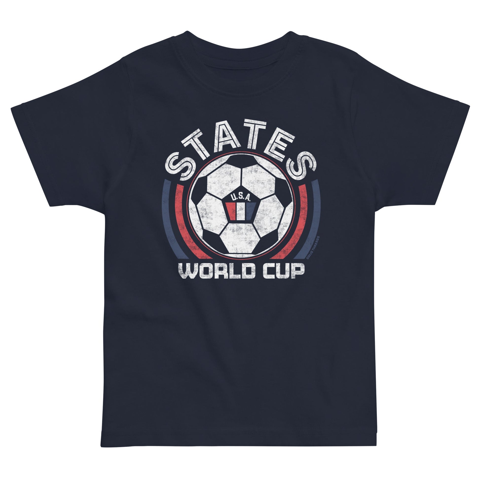Toddler's US Soccer Team Cool Extra Soft T-Shirt | Retro FIFA World Cup Tee | Solid Threads