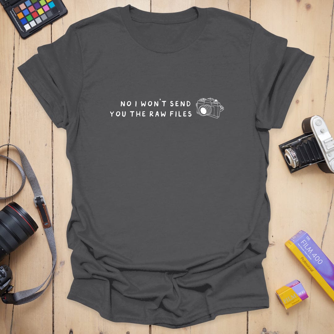 T-Shirt With Raw Files Photographer Humor