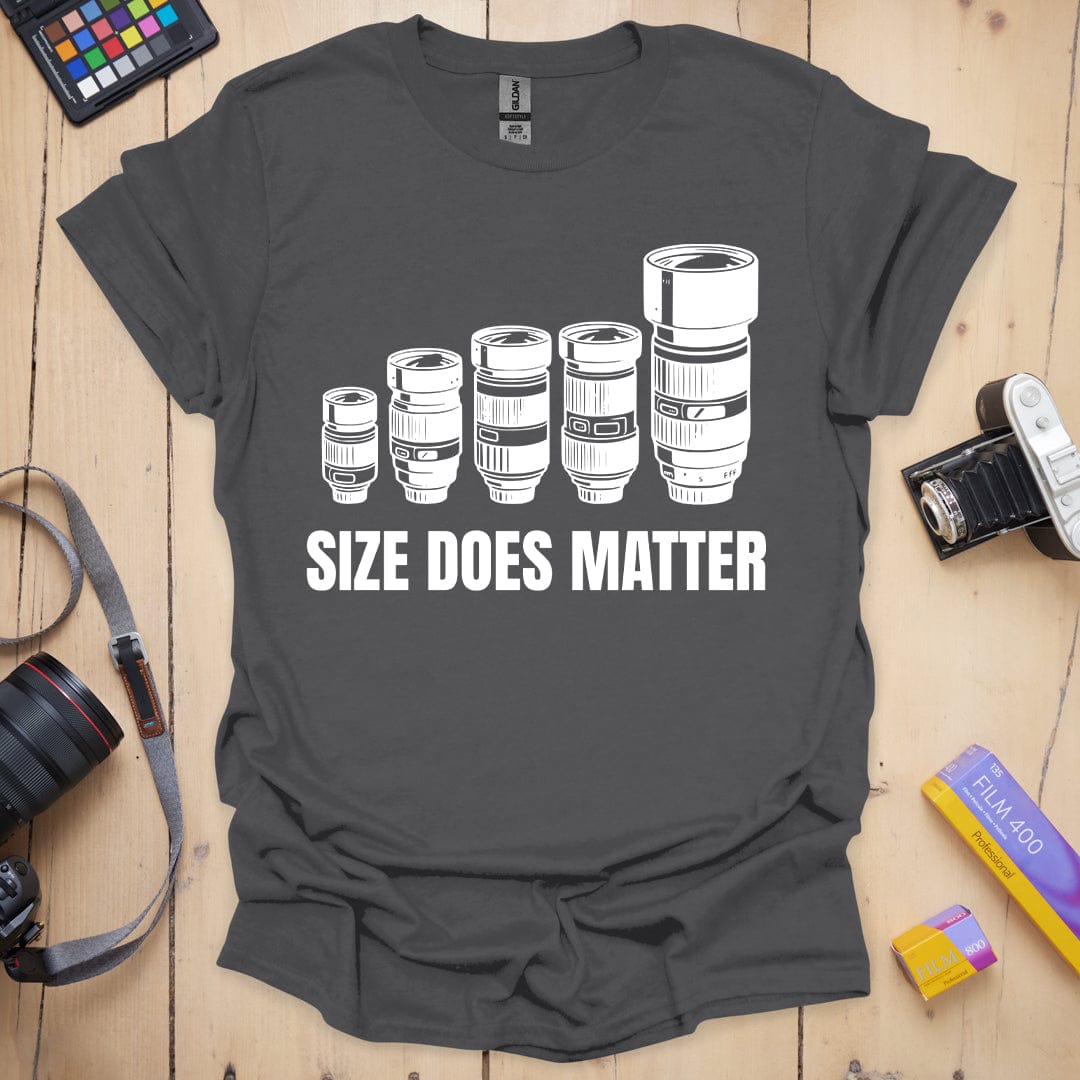 T-Shirt With Camera Lens Humor and Photography Style