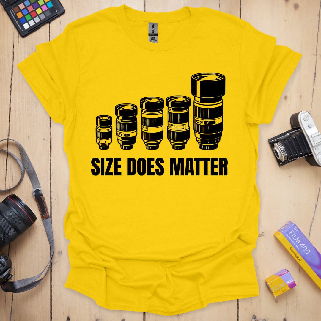 T-Shirt With Camera Lens Humor and Photography Style