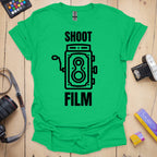 T-Shirt With TLR Camera Design for Analog Film Fans