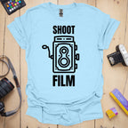 T-Shirt With TLR Camera Design for Analog Film Fans