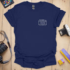 T-Shirt With Simple Heart Camera Design