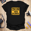 T-Shirt With Bold Smile Signage And Cheeky Photo Humor