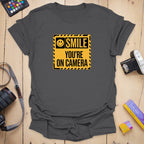 T-Shirt With Bold Smile Signage And Cheeky Photo Humor
