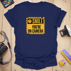 T-Shirt With Bold Smile Signage And Cheeky Photo Humor