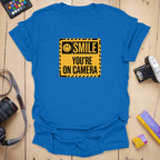 T-Shirt With Bold Smile Signage And Cheeky Photo Humor