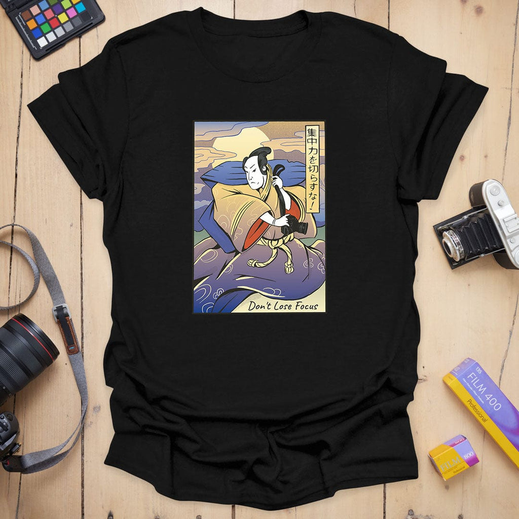 T-Shirt With Samurai Photographer Ukiyo-E Art