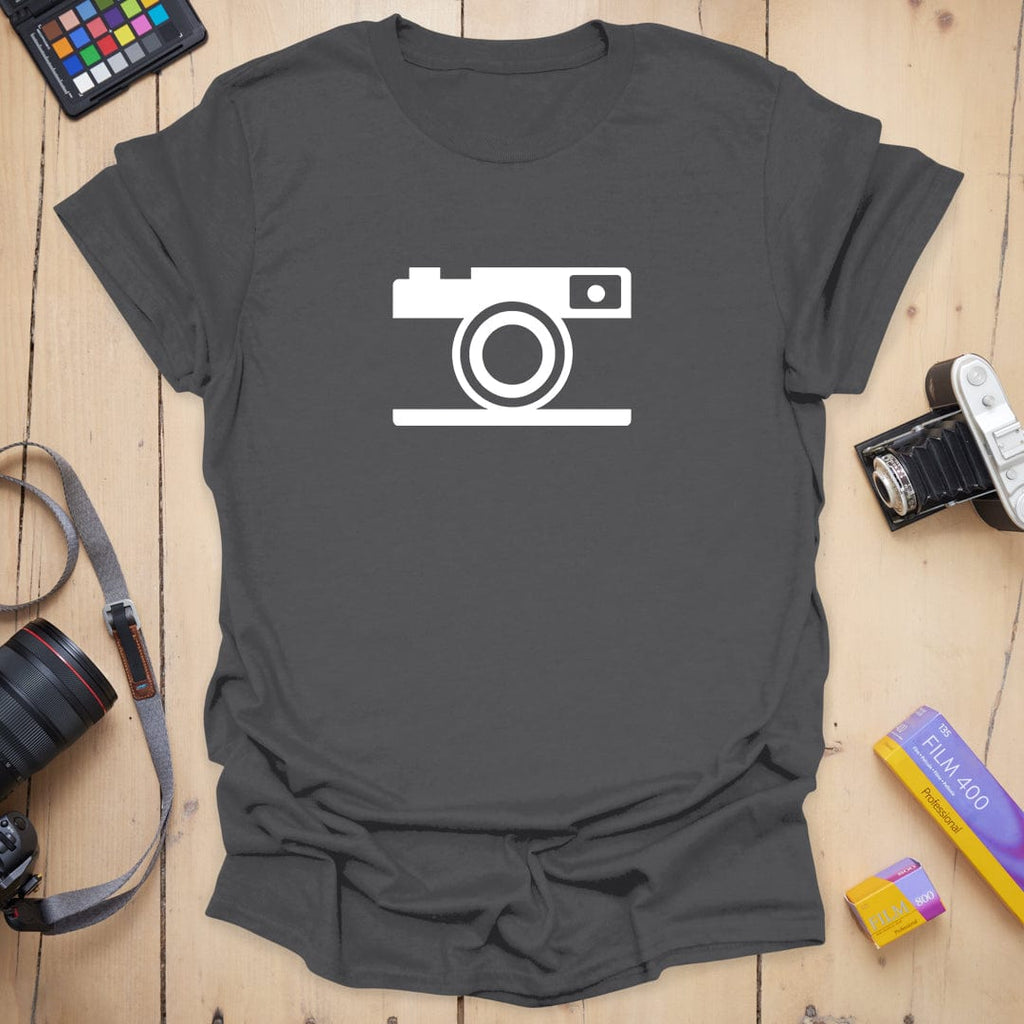 T-Shirt With Camera Icon For Minimalist Style