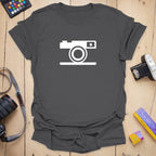T-Shirt With Camera Icon For Minimalist Style