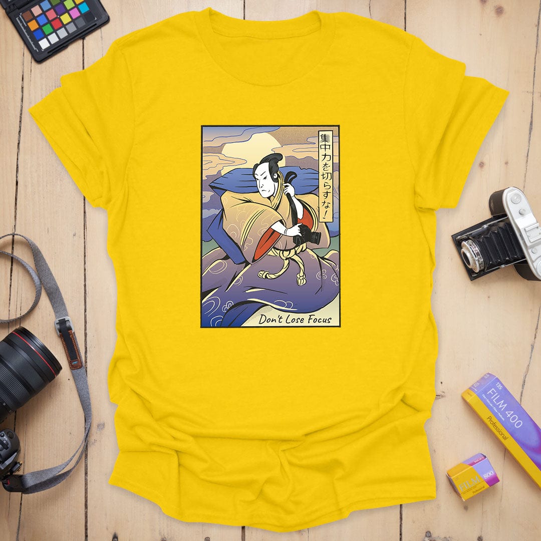 T-Shirt With Samurai Photographer Ukiyo-E Art