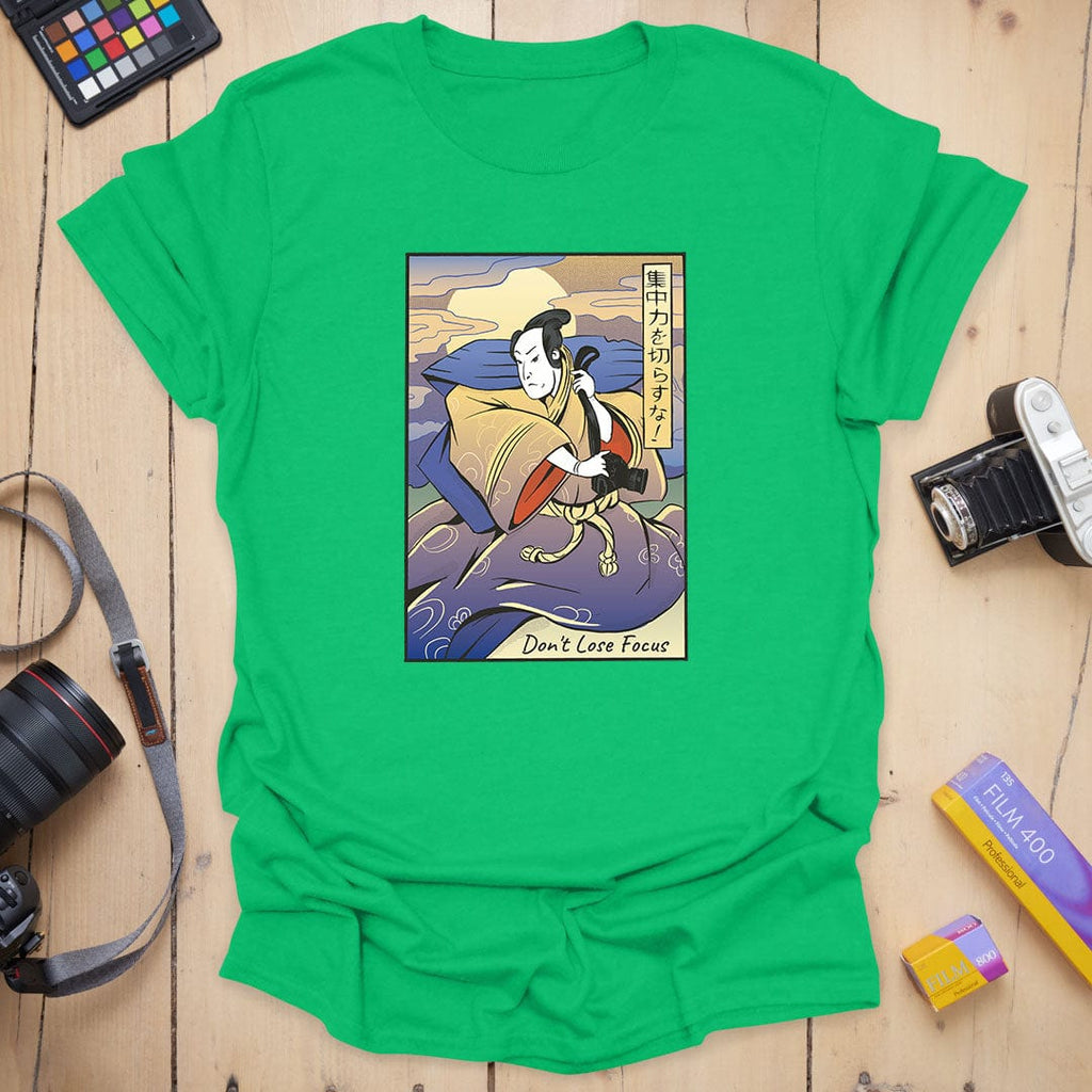 T-Shirt With Samurai Photographer Ukiyo-E Art